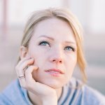 Woman looking thoughtful